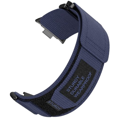 For Xiaomi Smart Band 8 Pro / Redmi Watch 4 Magic Tape Nylon Strap Replacement Watch Band - Midnight Blue