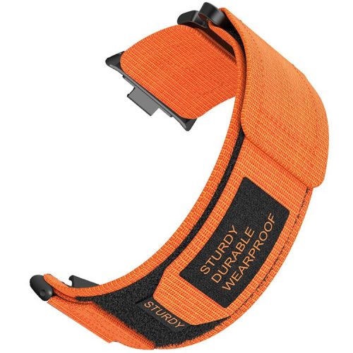 For Xiaomi Smart Band 8 Pro / Redmi Watch 4 Magic Tape Nylon Strap Replacement Watch Band - Orange