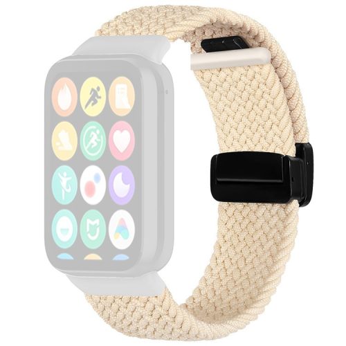 For Xiaomi Smart Band 8 Pro / Redmi Watch 4 Nylon Braided Band Magnetic Buckle Watch Strap - Starlight