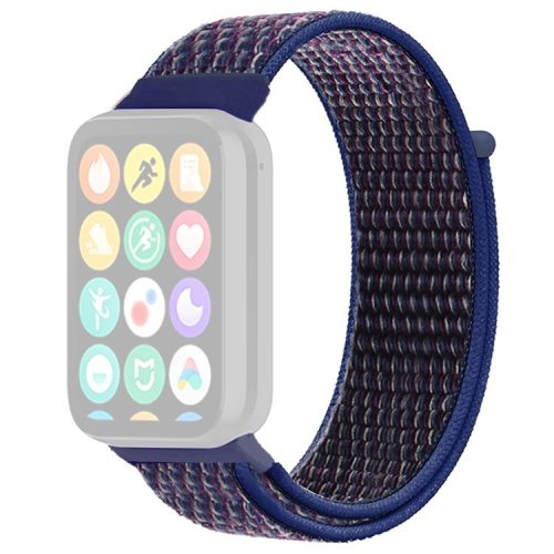 For Xiaomi Smart Band 8 Pro / Redmi Watch 4 Nylon Loop Watch Band Breathable Sport Strap - Dark Blue