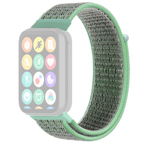 For Xiaomi Smart Band 8 Pro / Redmi Watch 4 Nylon Loop Watch Band Breathable Sport Strap - Green