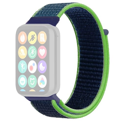 For Xiaomi Smart Band 8 Pro / Redmi Watch 4 Nylon Loop Watch Band Breathable Sport Strap - Lime