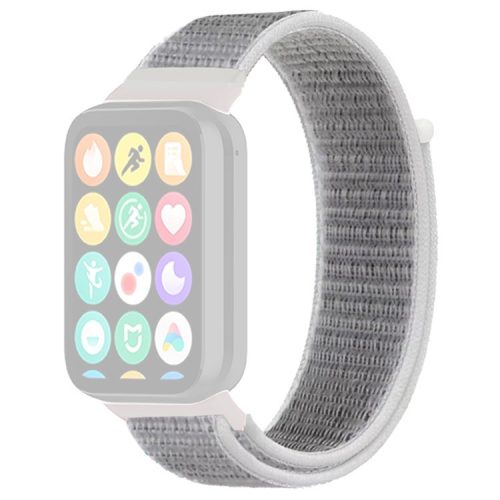 For Xiaomi Smart Band 8 Pro / Redmi Watch 4 Nylon Loop Watch Band Breathable Sport Strap - Seashell White