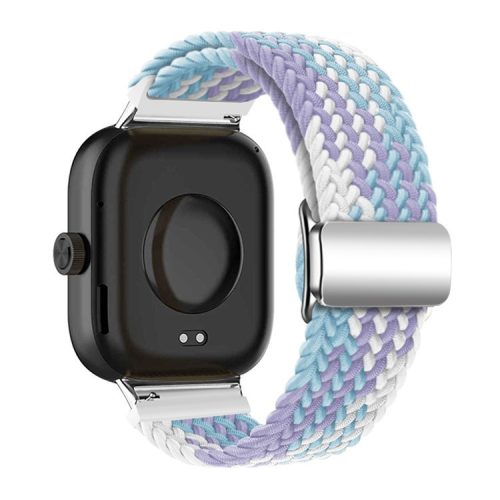 For Xiaomi Smart Band 8 Pro / Redmi Watch 4 Strap Magnetic Buckle Woven Loop Watch Band - Violet