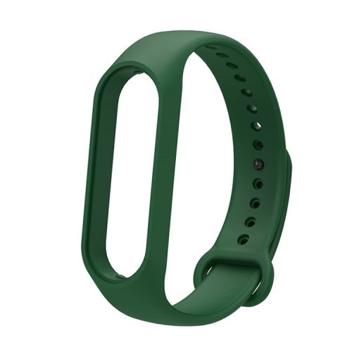 Soft TPU Watch Band for Xiaomi Mi Band 7, Adjustable Wrist Strap Bracelet Replacement - Blackish Green