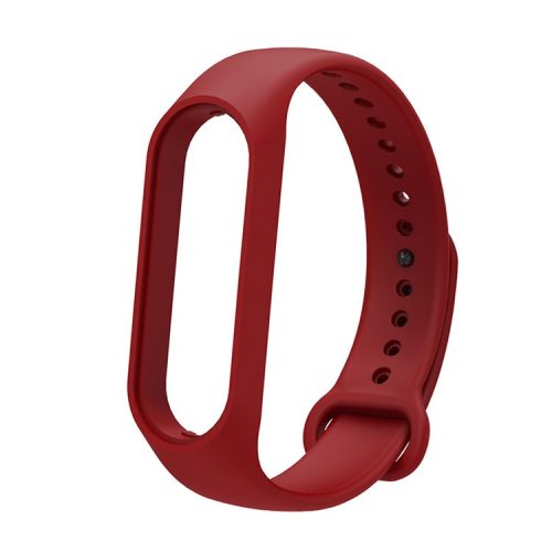 Soft TPU Watch Band for Xiaomi Mi Band 7, Adjustable Wrist Strap Bracelet Replacement - Wine Red