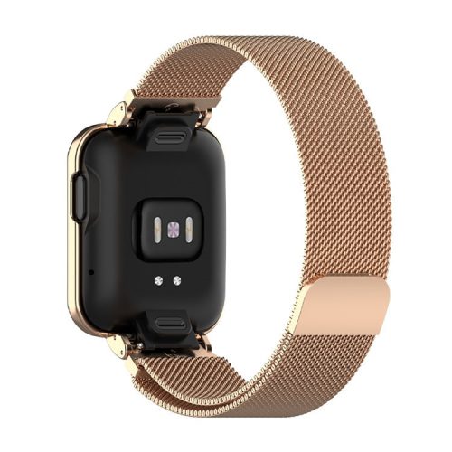 Stainless Steel Magnetic Absorption Watch Band Wrist Strap for Xiaomi Redmi Watch / Mi Watch Lite - Rose Gold