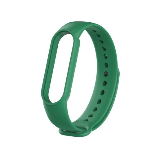 TPU Smart Watch Replacement Strap for Xiaomi Mi Band 5/6/7 - Blackish Green