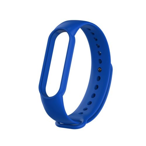 TPU Smart Watch Replacement Strap for Xiaomi Mi Band 5/6/7 - Dark Blue