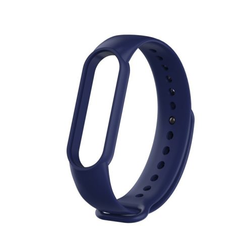 TPU Smart Watch Replacement Strap for Xiaomi Mi Band 5/6/7 - Navy Blue