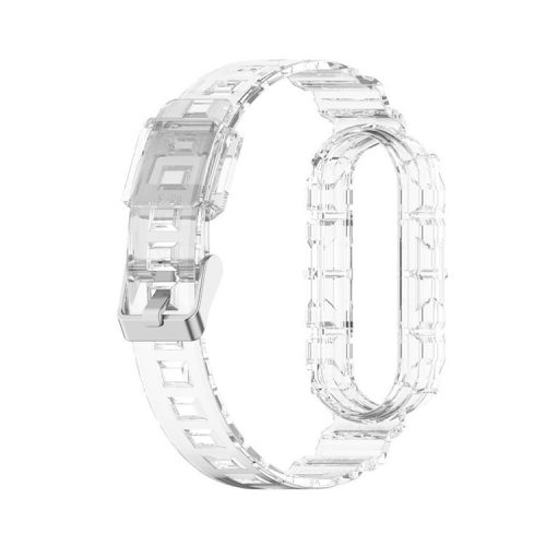 Transparent TPU Watchband Strap Integrated Wristband Replacement for Xiaomi Band 5/6 - Transparent