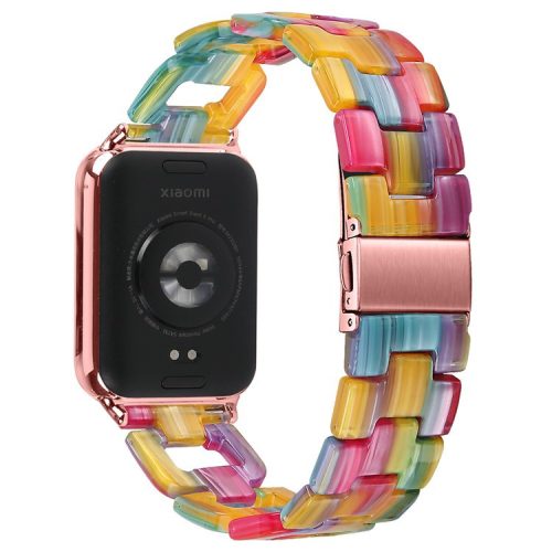 Watch Strap for Xiaomi Redmi Watch 4 D-Shape Resin Replacement Watchband - Rainbow