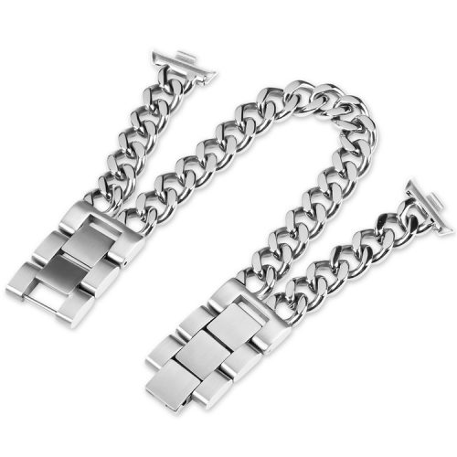 Watch Strap for Xiaomi Redmi Watch 4 Double-Circle Band Stainless Steel Bracelet - Silver