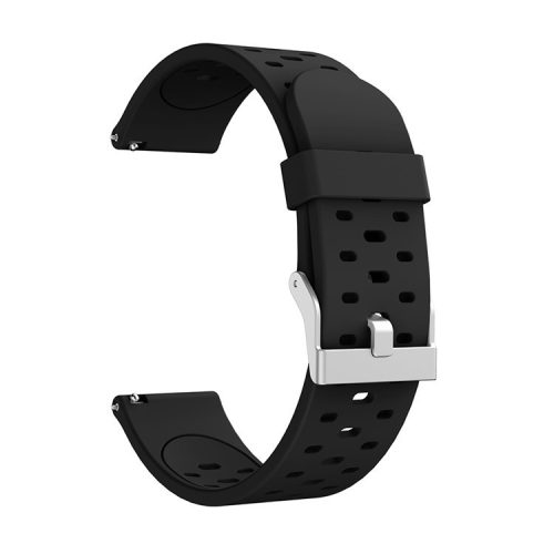 20mm Dual-colors Silicone Smart Watch Replacement Band for Samsung Galaxy Watch 42mm - All Black