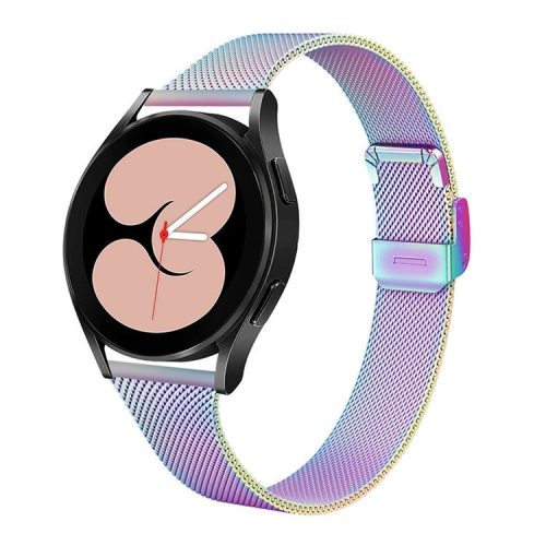 20mm Fine Mesh Stainless Steel T-Shaped Milanese Watch Band Wrist Strap for Samsung Galaxy Watch4 Classic 42mm 46mm/Galaxy Watch Active/Galaxy Watch Active2 40mm 44mm - Multi-color