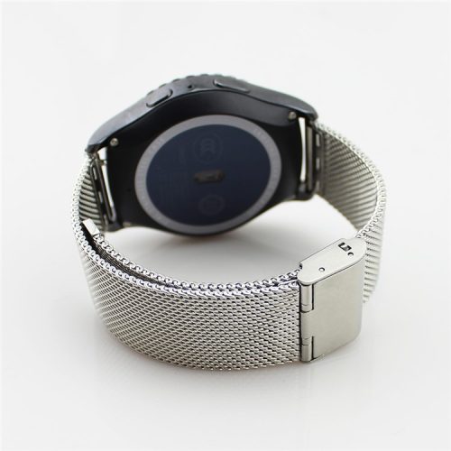 20mm Mesh Metal Watchband Wristband for Samsung Galaxy Gear S2 Classic SM-R732 - Silver Color