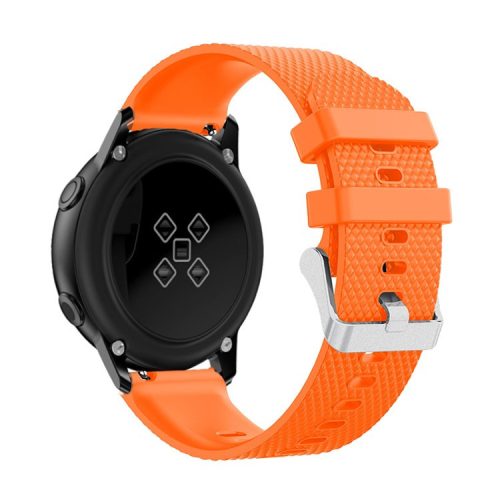 20mm Sandblasting Buckle Silicone Sport Watch Band for Samsung Galaxy Watch Active - Orange