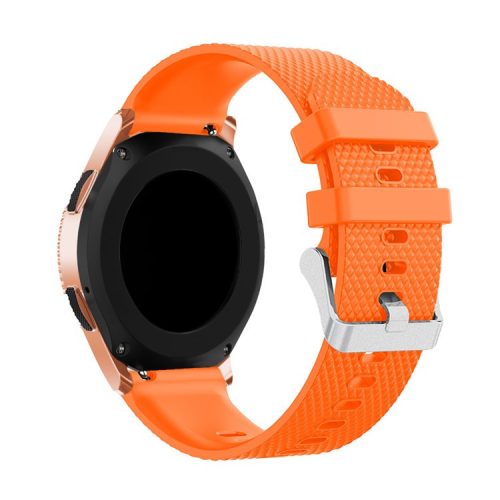 20mm Silicone Watch Strap Adjustable Watchband Bracelet for Samsung Galaxy Watch 42mm - Orange