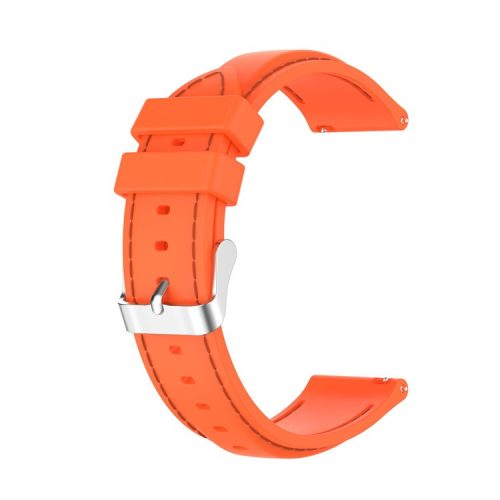 20mm Silicone Watchband Wrist Strap Replacement for Samsung Galaxy Watch4 Classic 46mm 42mm/Watch4 44mm 40mm/Galaxy Watch3 41mm/Amazfit GTS2 - Orange