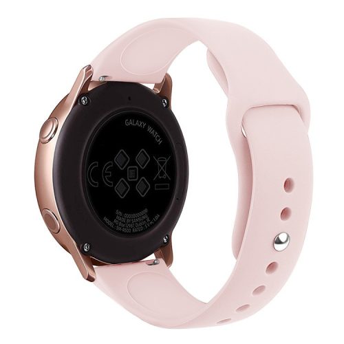 20mm Soft Silicone Watch Band Replacement for Samsung Galaxy Watch Active SM-R500 - Pink