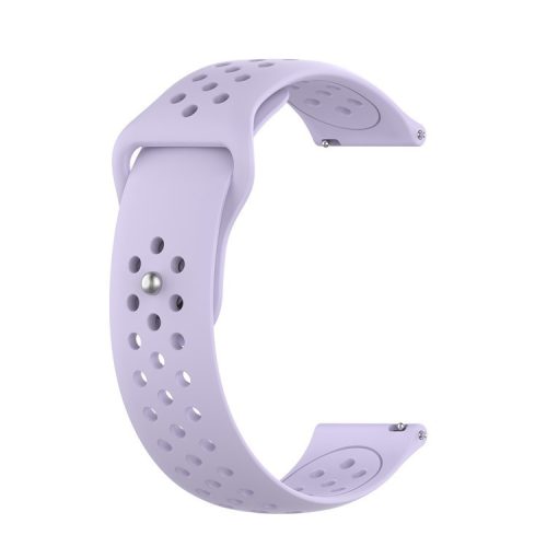 20mm Solid Color TPU Smart Watch Replacement Strap for Samsung Galaxy Watch 42mm - Purple