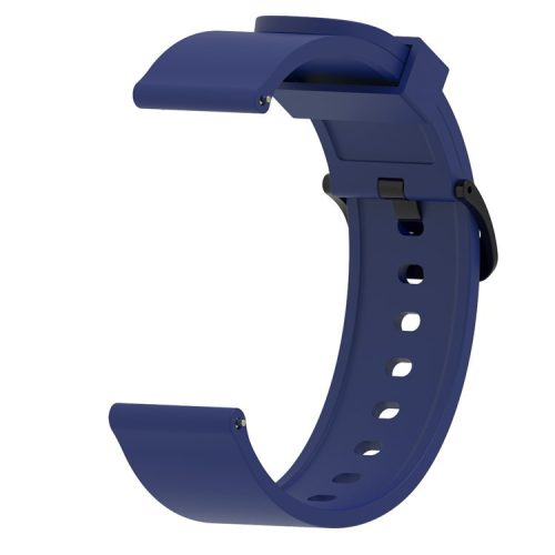 20mm TPU Watchband Strap for Samsung Galaxy Watch4 Classic 46mm 42mm/Watch4 44mm 40mm/Amazfit Youth Version - Navy Blue