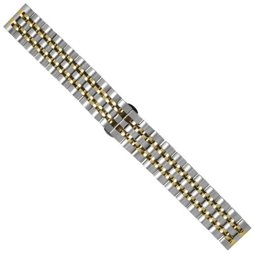 22mm Butterfly Buckle Stainless Steel Watch Band Strap for Samsung Galaxy Watch 46mm - Gold / Silver