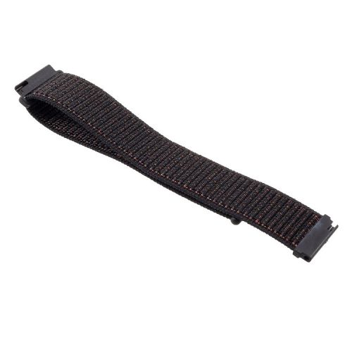 22mm Closure Nylon Watch Strap for Samsung Galaxy Watch 46mm / Huami Amazfit Watch - Black