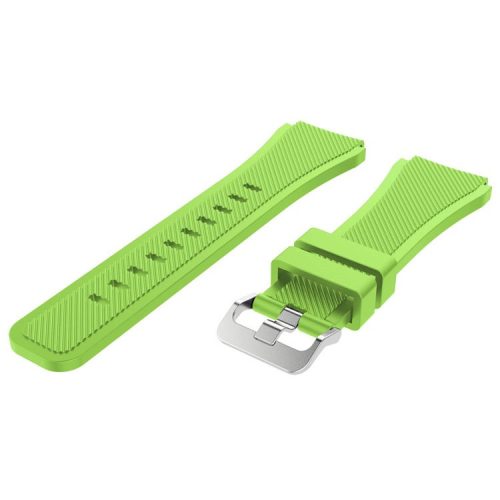 22mm Soft Silicone Sports Watch Strap Wrist Band Replacment for Samsung Gear S3 Frontier / S3 Classic - Light Green