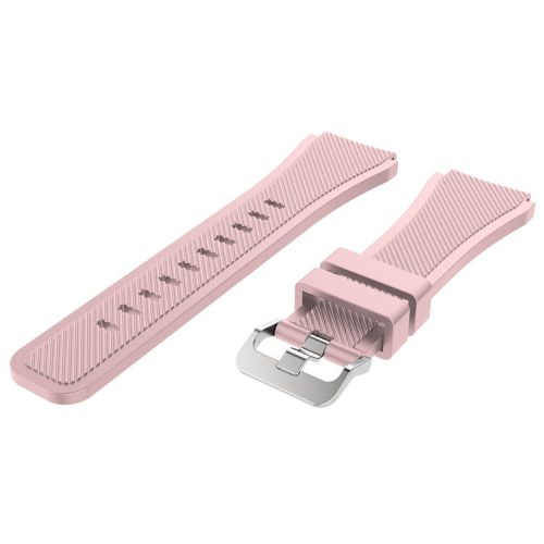 22mm Soft Silicone Sports Watch Strap Wrist Band Replacment for Samsung Gear S3 Frontier / S3 Classic - Pink