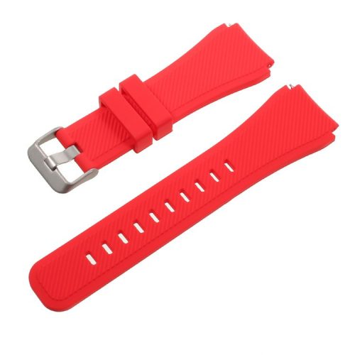 22mm Soft Silicone Watch Band Strap for Samsung Gear S3 Classic / Frontier - Red