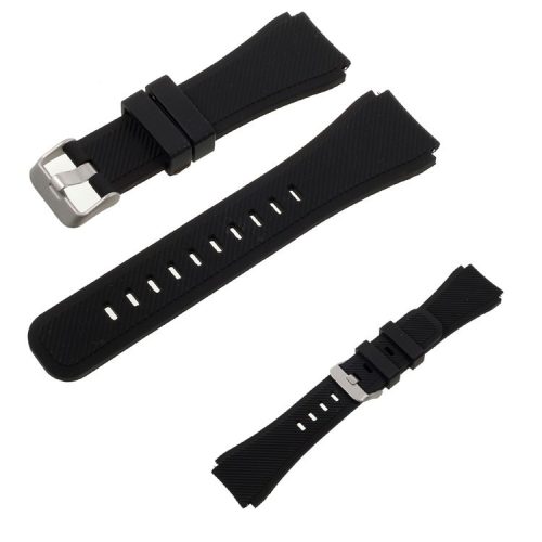 22mm Sport Silicone Watch Band for Samsung Gear S3 Classic / Frontier - Black