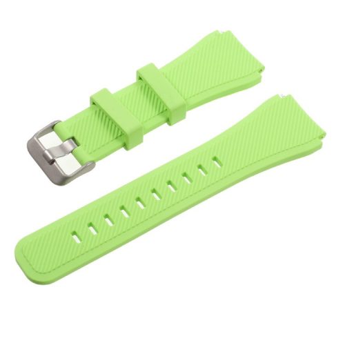 22mm Watch Strap Silicone Soft Band for Samsung Gear S3 Classic / Frontier - Green