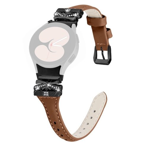 Black Buckle Band for Samsung Galaxy Watch6 44mm / Watch6 Classic 43mm / 47mm Adjustable Watch Strap - Brown