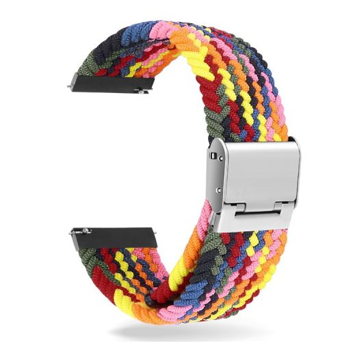 Easy Adjustable Elastic Nylon Watch Band Replacement Watch Strap 20mm for Samsung Galaxy Watch 42mm - Multi-Color