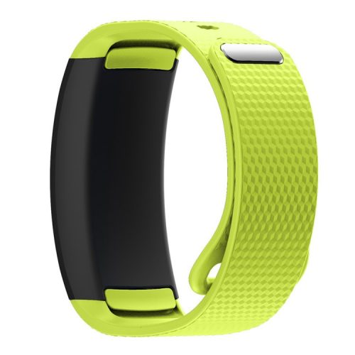 Flexible Silicone Watch Band for Samsung Gear Fit2, Large - Green