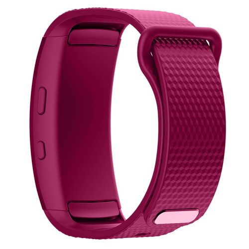 Flexible Silicone Watch Band for Samsung Gear Fit2, Large - Purple