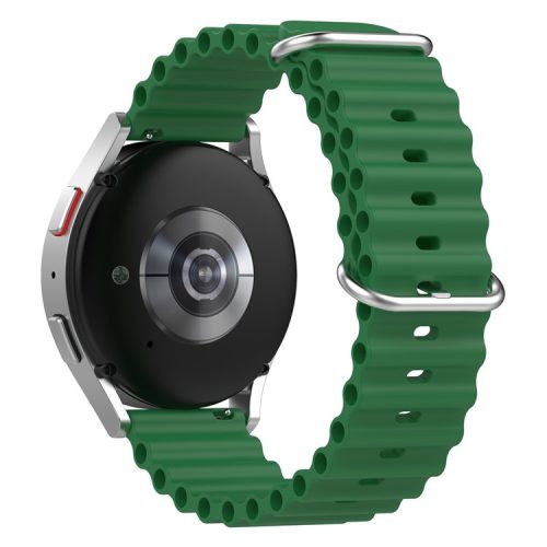 For Polar Ignite / Ignite2 / Unite / Pacer / Samsung Galaxy Watch 5 40mm / 44mm Ocean Strap 20mm Soft Silicone Sport Watch Band Replacement - Green