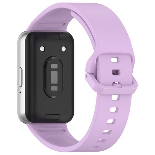 For Samsung Galaxy Fit3 Flexible Watch Strap Silicone Band Wrist Bracelet - Light Purple