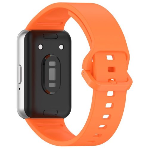 For Samsung Galaxy Fit3 Flexible Watch Strap Silicone Band Wrist Bracelet - Orange