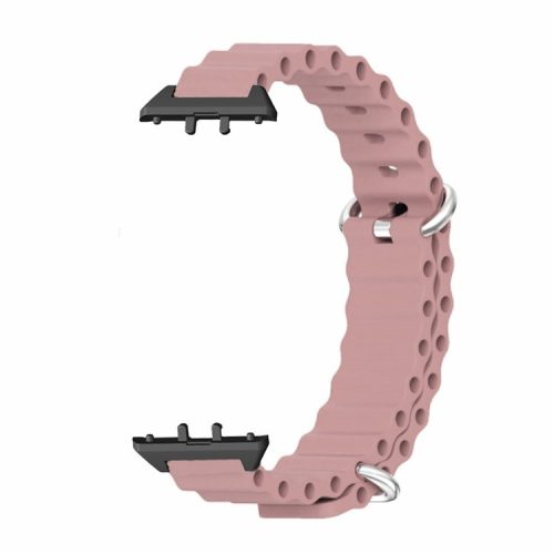 For Samsung Galaxy Fit3 Replacement Strap Drop-resistant Silicone Watch Band - Pink