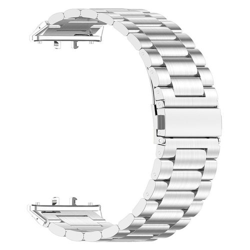 For Samsung Galaxy Fit3 Replacement Strap Quick Release Stainless Steel Watch Band, Silver