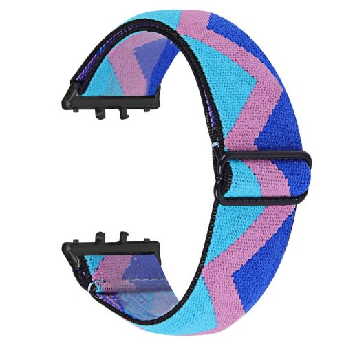 For Samsung Galaxy Fit3 SM-R390 Elastic Wrist Band Pattern Design Watch Strap (Black Buckle) - 1