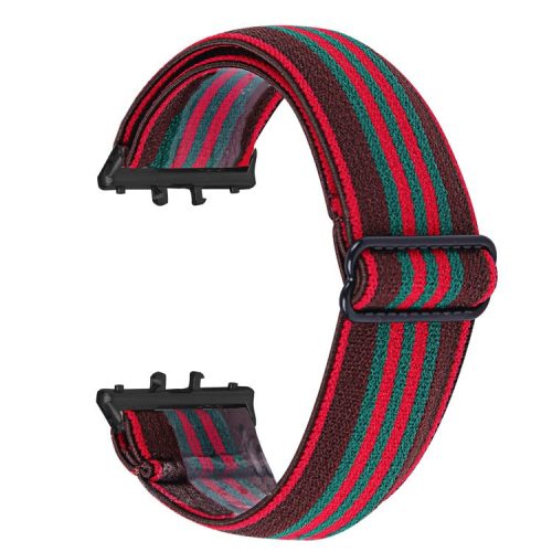 For Samsung Galaxy Fit3 SM-R390 Elastic Wrist Band Pattern Design Watch Strap (Black Buckle) - 6