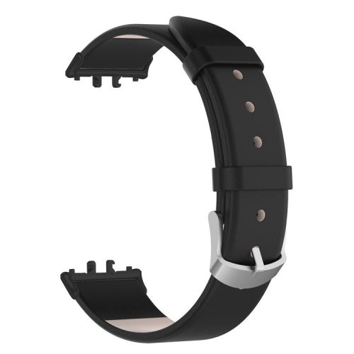 For Samsung Galaxy Fit3 SM-R390 Replacement Wrist Band Adjustable Leather Watch Strap - Black