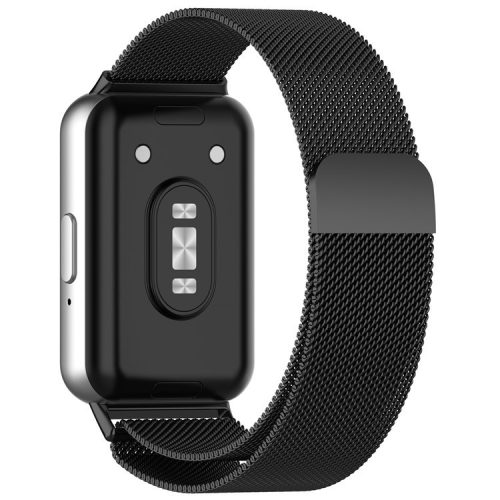 For Samsung Galaxy Fit3 SM-R390 Replacement Wrist Band Magnetic Milanese Watch Strap - Black