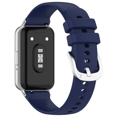 For Samsung Galaxy Fit3 Watch Band Soft Silicone Strap Replacement - Dark Blue