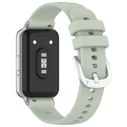 For Samsung Galaxy Fit3 Watch Band Soft Silicone Strap Replacement - Light Green