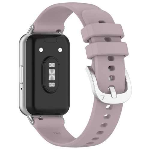 For Samsung Galaxy Fit3 Watch Band Soft Silicone Strap Replacement - Light Purple