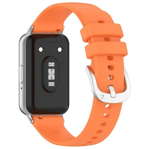 For Samsung Galaxy Fit3 Watch Band Soft Silicone Strap Replacement - Orange